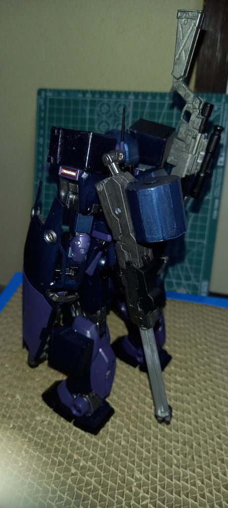 ガトリングはドラムマガジンにしました。なの固定アームは30mmのアームセット等いろんな物の寄せ集めです