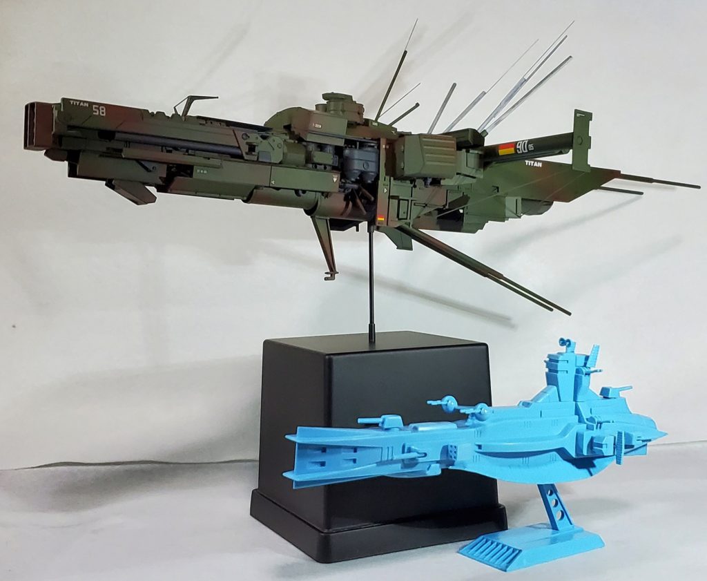 使用キットは旧キットサラミス、旧キットザンジバル、HGジムⅢ、HGガンダムアスタロト、タミヤ1/35チャレンジャー、タミヤ1/35ティーガーⅠ、タミヤ1/700アイオワ、ボーダーモデル1/35ティーガーⅠ他となります