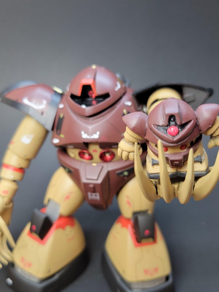 一緒に塗装したガン消しと