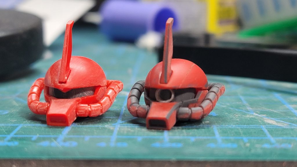 モノアイを強調できるように形状変化させてモノアイを作成