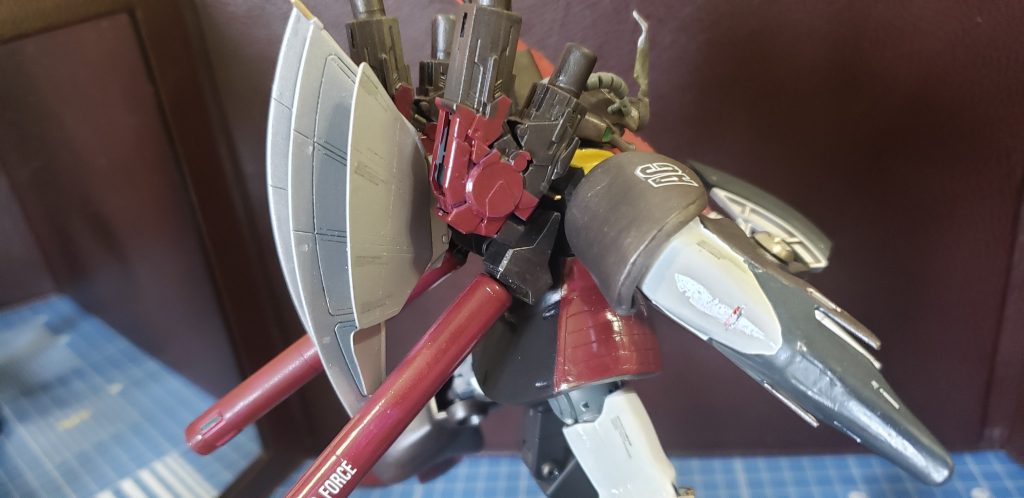 プロペントタンクと4連の砲台付きの近代化使用です( 'ω')ふぁっ足も腕も延長してフル稼働します( 'ω')ふぁっ