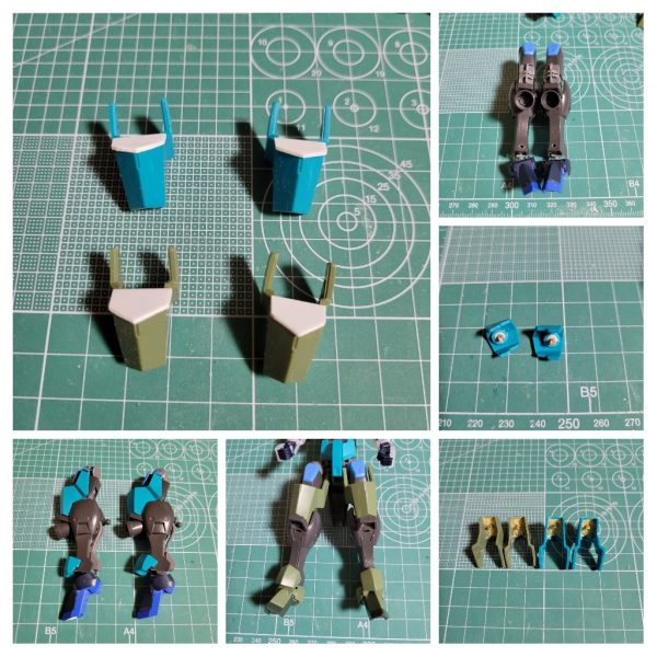 制作ストーリー2皆様、おはこんばんにちは😆いつも遅い時間の投稿で申し訳ございません😰今日、予約していた鉄血の新商品ジークルーネが届きました🤓これがまたカッコイイ✨しかもヴィダールタウロスに使えそうなパーツが🤤と言う事で組み合わせてみました🤣画像1ジークルーネのランスと盾を装備してみました！ちょっとランスは迫力が無いので保留……盾はいい感じじゃないですか✨変更した部分は胸の上部に首元を隠すように装甲を追加、腰をグレイズに腰サイドアーマーにグリムゲルデの物を装備しました😆画像2脚のパーツを脱着可能にする為、真鍮線を仕込んだり穴あけしたりプラ板で隙間を塞いだり、新たにボールジョイントむき出しの足首を隠す為アーマーを追加しました😊微速前進で試行錯誤していますが暖かい目で見ていて下さい😅（3枚目）