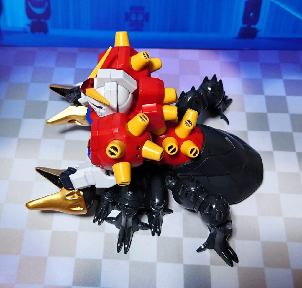 デビルガンダム上から。