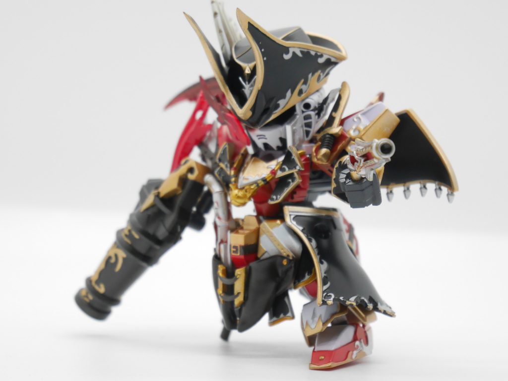 ベンジャミンのキットではオミットされていた2丁の銃の収納ギミックを劇中同様に再現しました。