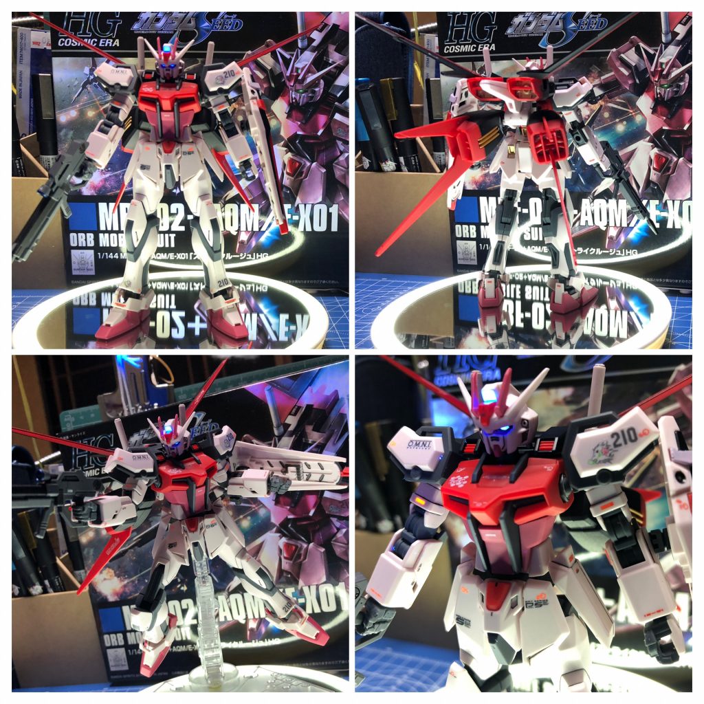 “Set your GUNPLA”言うまでもなく普通にカッコいいですねw基本のキの字のエールストライカーですが、バランスの良さはさすがの一言です。