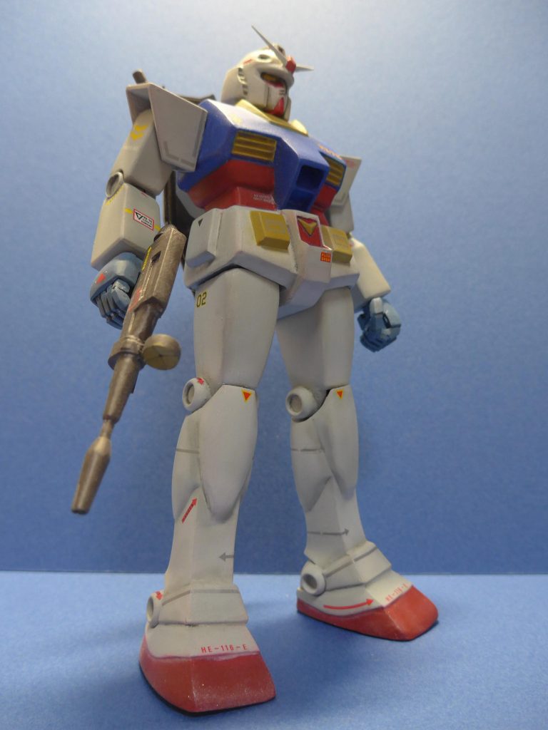 当初、胴体はジムを加工して使おうと思っていたのですが、何とか使わずにできたので、いつかジム旧キットもトライしようと思います。