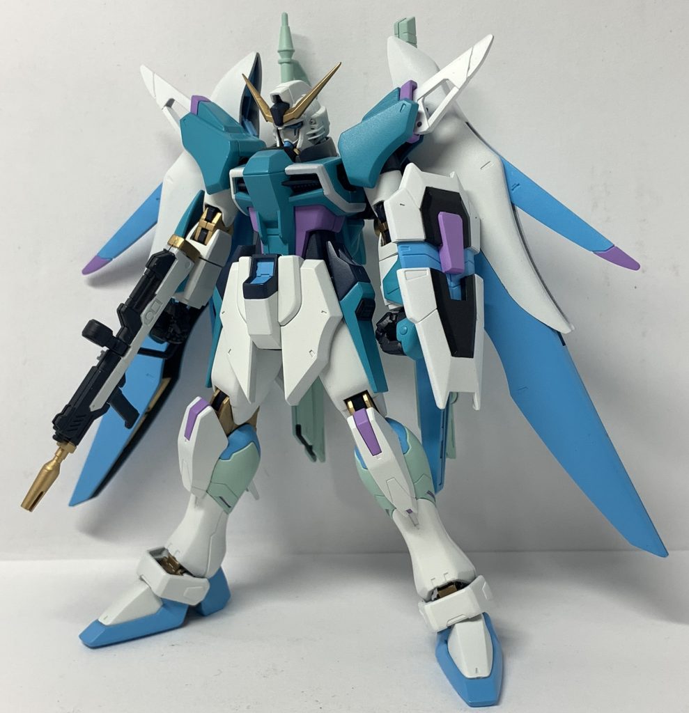 基本塗装が終わった状態。このあと部分塗装とデカールを貼ってクリアーコートして完成となりました。キャラクターモチーフ作品なのでイメージを損なうと思い墨入れは施していません。