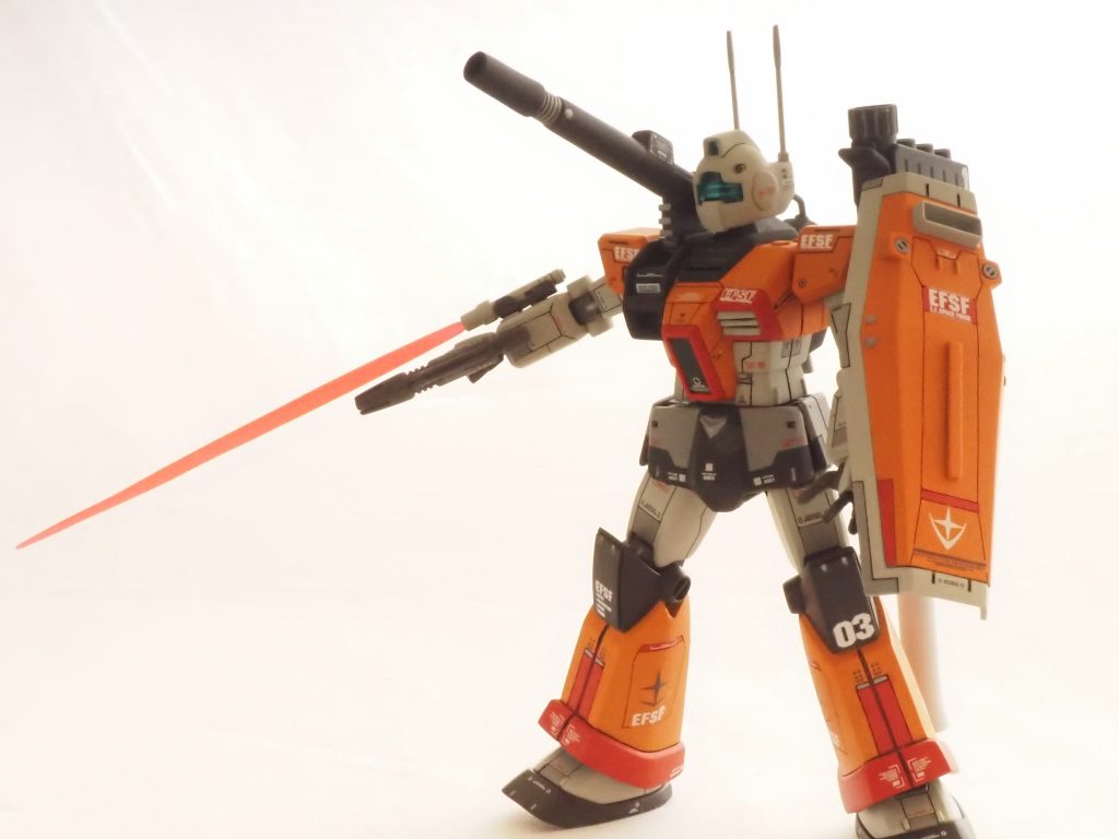 やっぱり近接戦闘出来ないと不安ですよね…wカラーは量産前のテストタイプな感じをイメージしてそれっぽく。