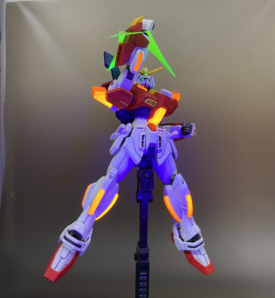 おまけ透明プラ板で劇中のエフェクトも作ってみました。