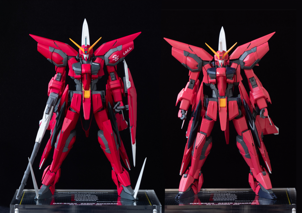 素組との比較脚を延長するとともに、腕、脚の末端のボリュームを絞ることで引き締まった印象に改修しています。膝は延長した脚に合わせ1.5倍ほど大型化しています。