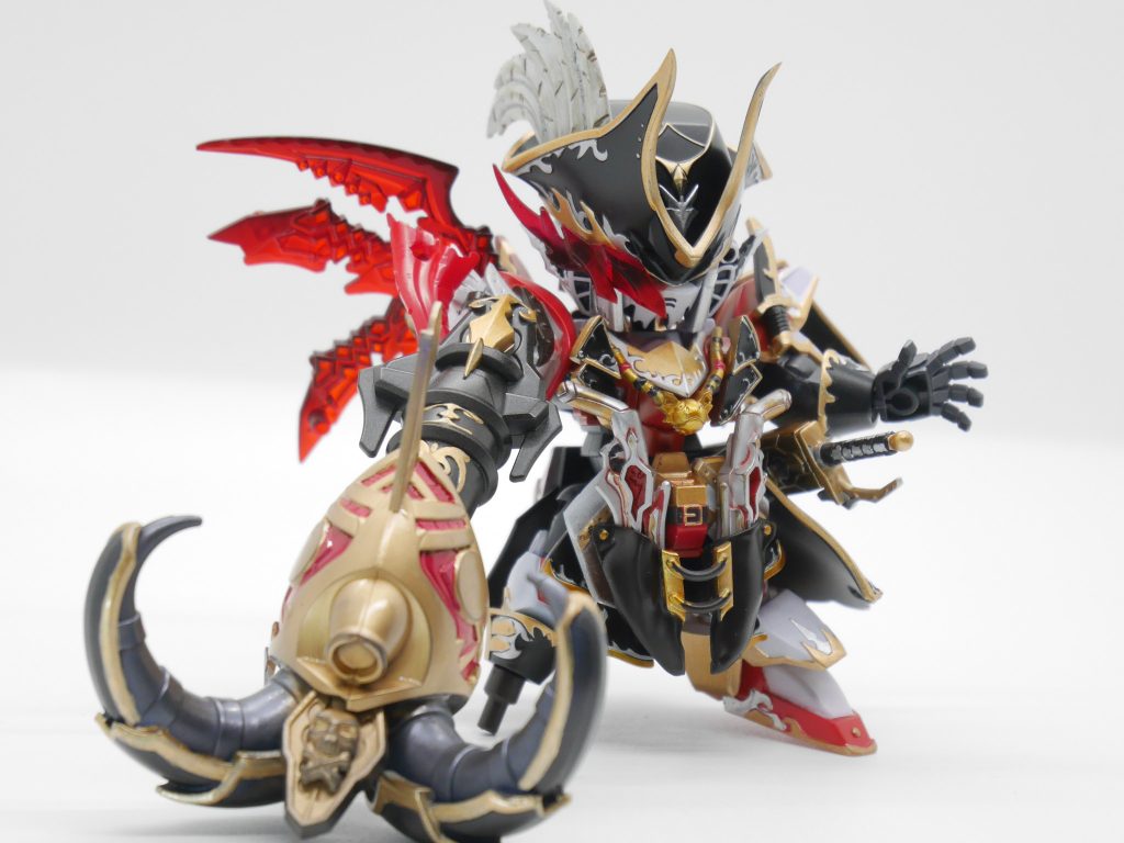 必殺形態時の追加武器オクトパスアンカータコの見た目の錨型武器。タコがデビルフィッシュと言われていることから悪魔繋がりで武器にしました。