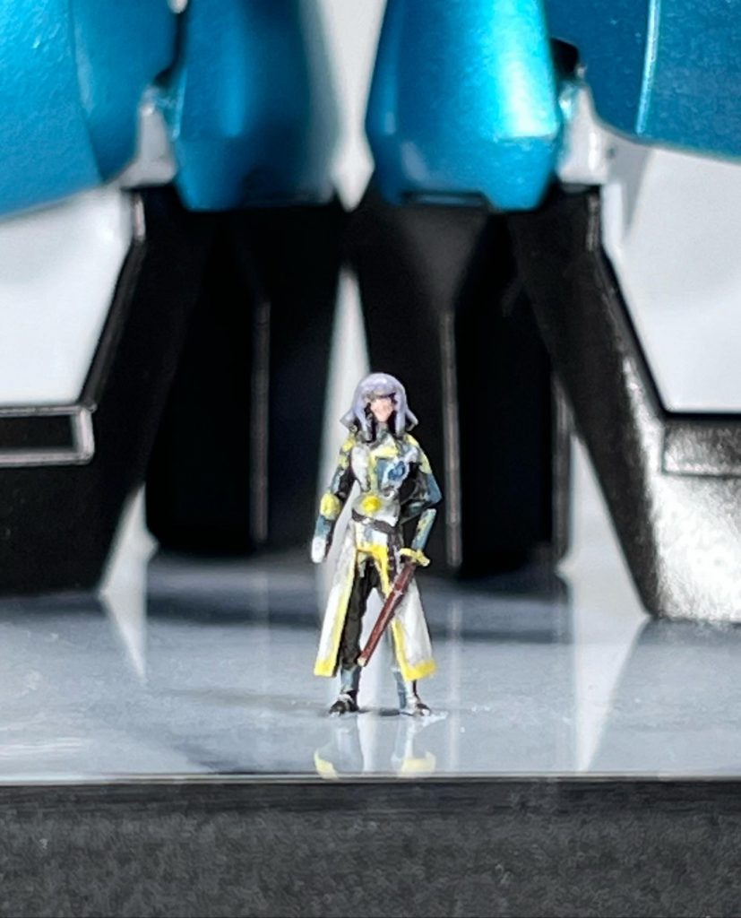 この作品、カルタ様がメインなのです!!さすがに、表情を書き込むのは1/144では無理でした。。。