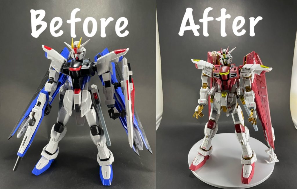 素組みとのビフォーアフター！スミ入れをするだけでも密度が大きく変わりました😆