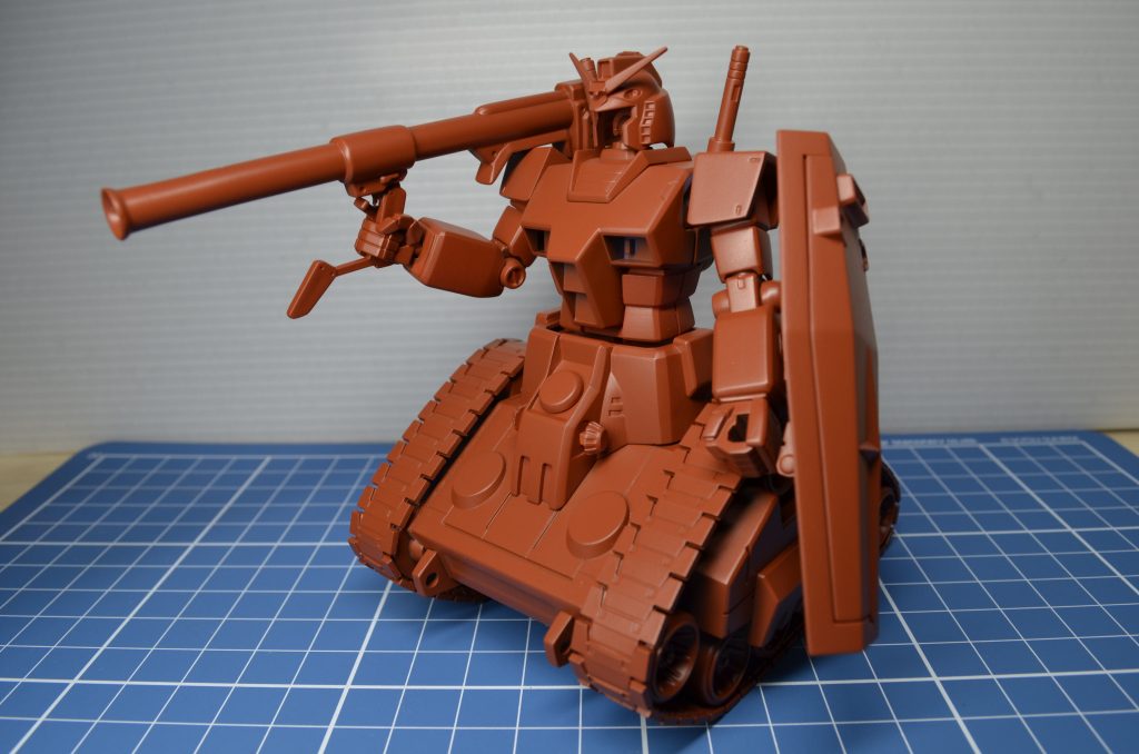 オキサイドレッドで下地塗装しました。