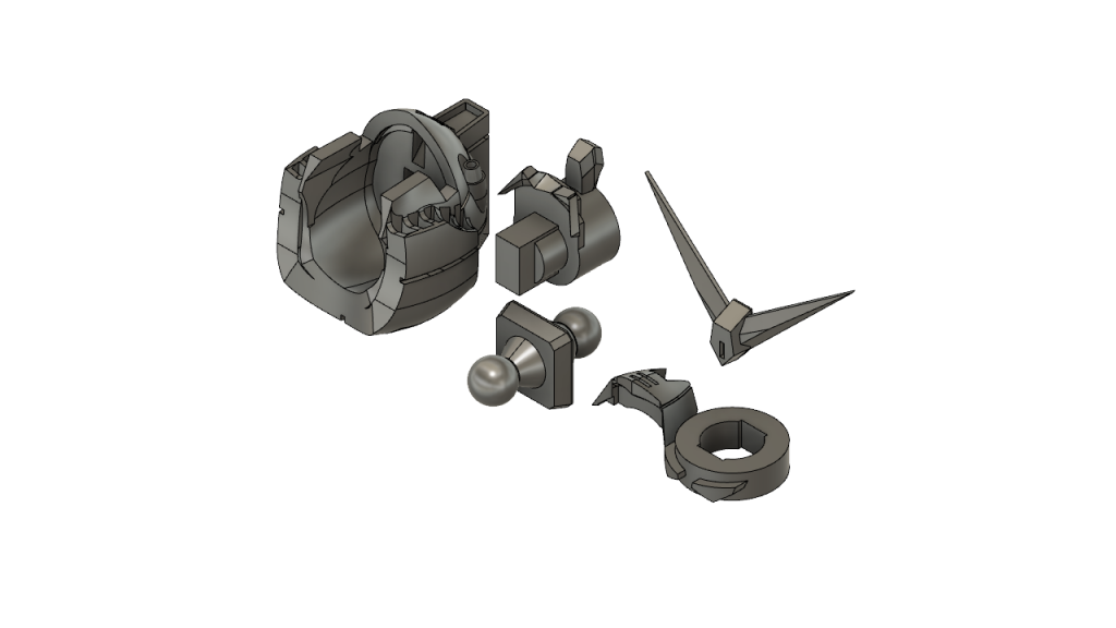 3次元平面作成の練習成果がヘッド部分にも現れていますでもヘッド部分含めてやはり曲面は難しいです