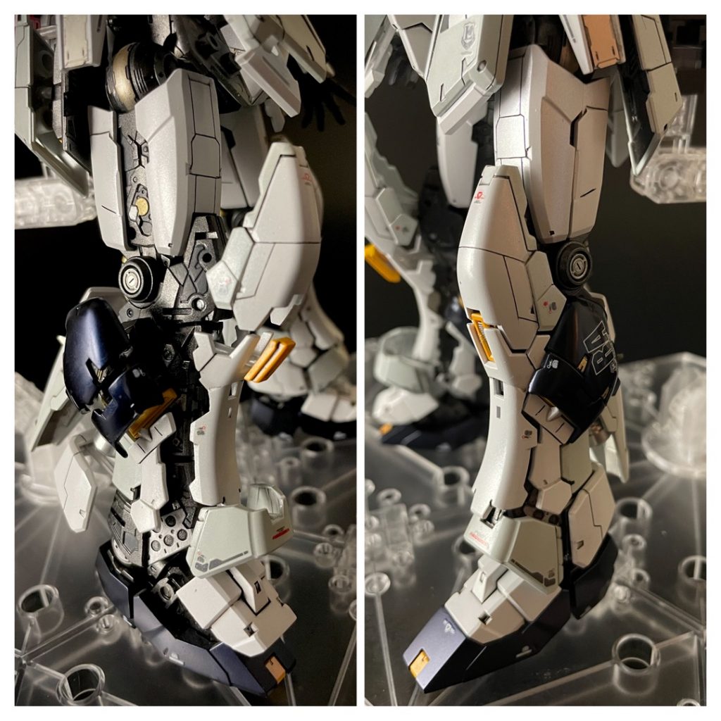 RGνガンダム　展開図的ディスプレイ　パール塗装–5枚目/制作者：モリラボ
