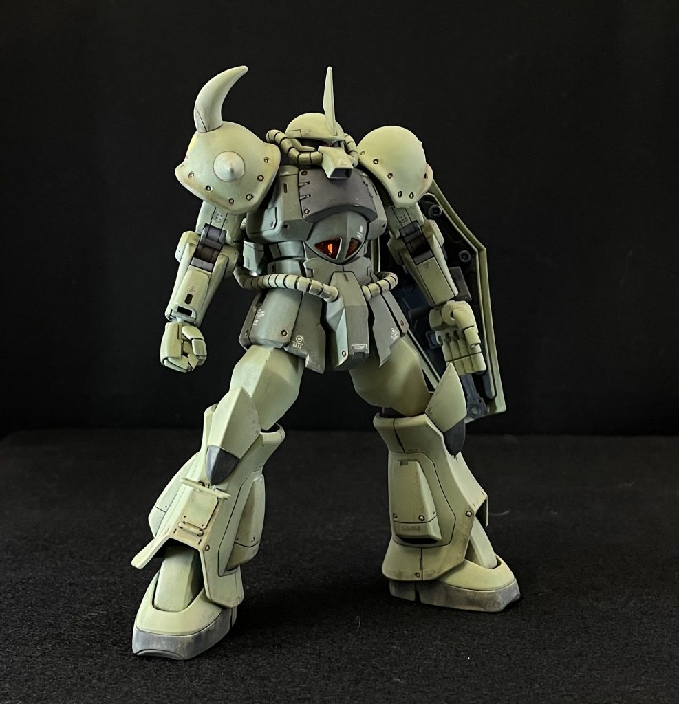 肩のスパイクがクラックしちゃったけど、ダメージって事で^ ^いつか、簡易ジオラマにもチャレンジしてみたいです(*´∀｀*)