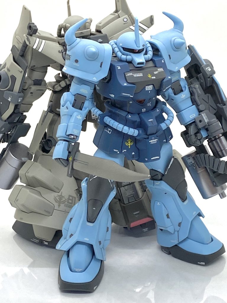 派生機のグフフライトタイプと。ガトリング・シールド等共通点が多く、次のレビューで改めて紹介します。