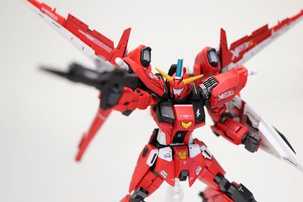 MA-BAR70 高エネルギービームライフル。RGストライクのものをベースに銃口の位置変更やグリップの削除など、いろいろ改造してます。SEED撃ちは正義。