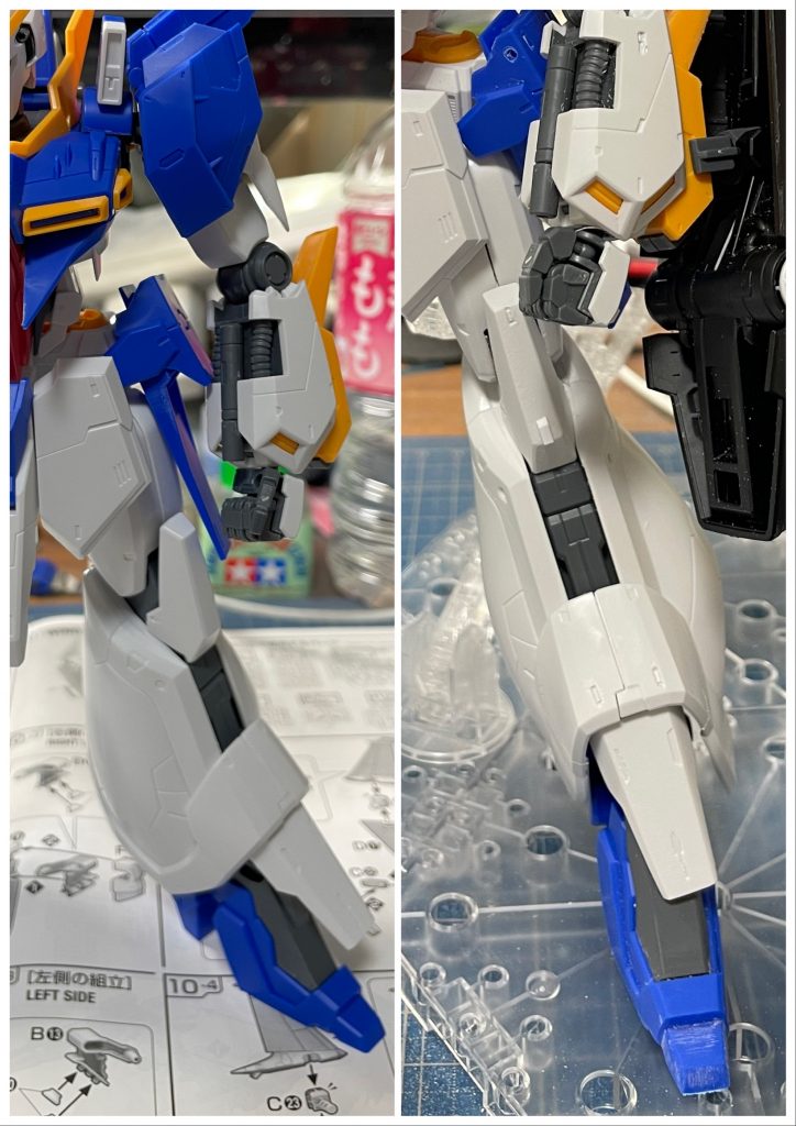 脚のディテール