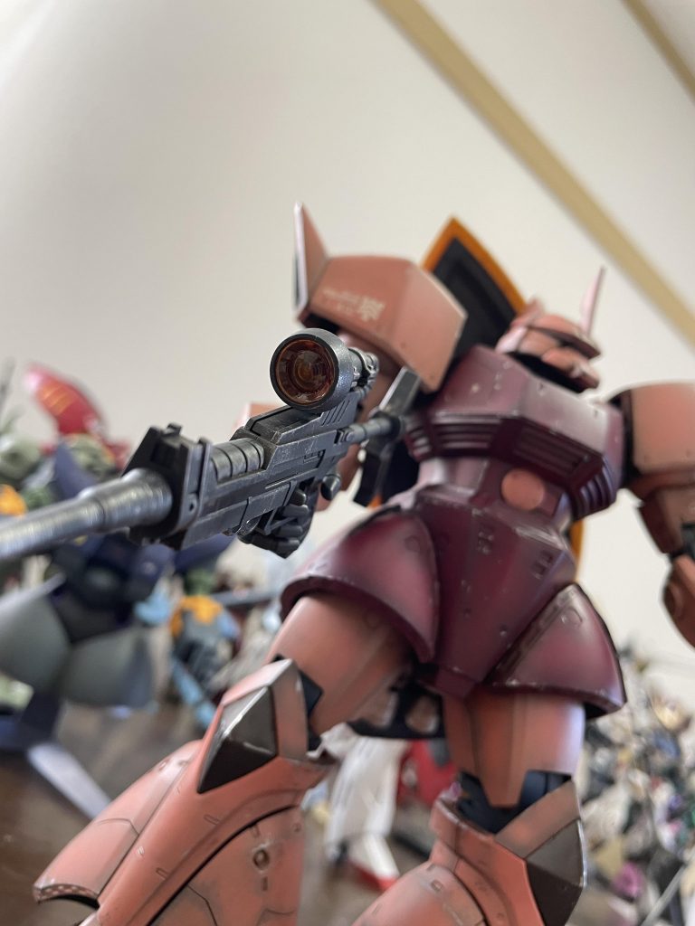 スコープはクリアオレンジに茶味プラス