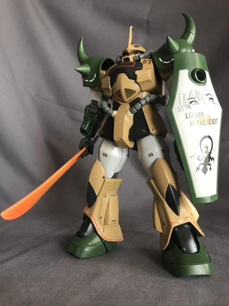 トカゲのデカールは「砂漠のトカゲ隊」という名目で友人に作ってもらいました♪