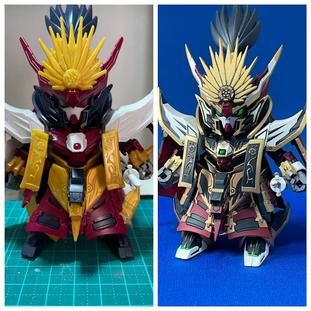 塗装前と見比べてニヤニヤしてます(笑)