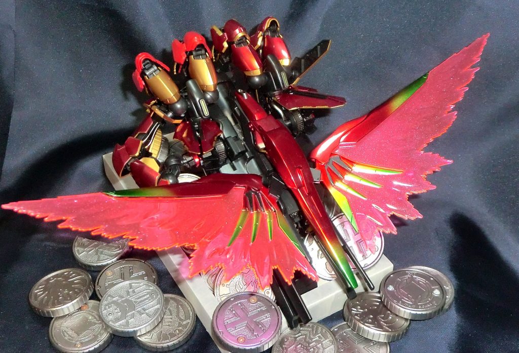 翼のグラデ塗装は楽しかった