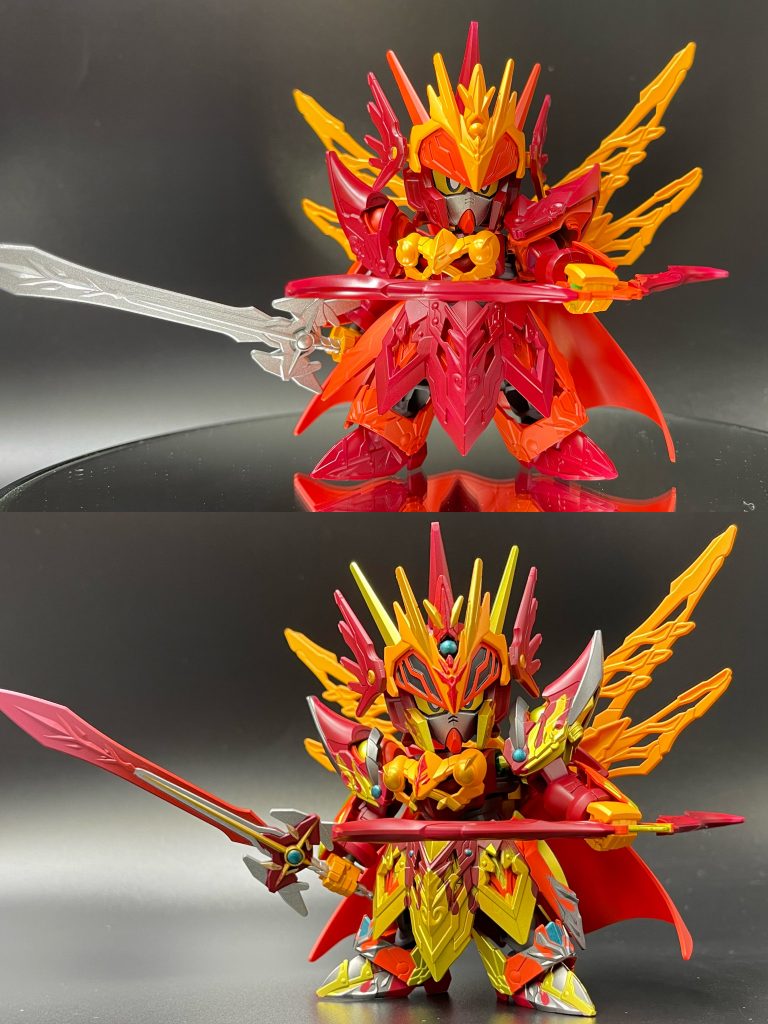 塗装途中と完成後です。シンプルなのもそれはそれで良いのですが、各所に細かく色が入ると、引き締まりますね！