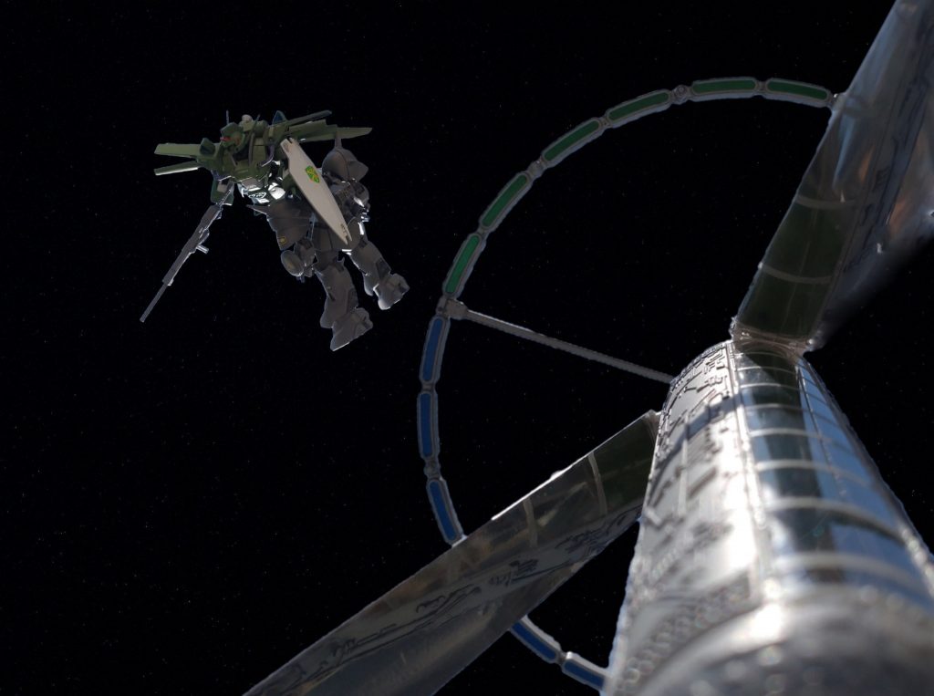 ―本編より抜粋―「アイツっ！ 何勝手に戦ってるんだ！ しかも、あんな素人集団にッ！」そう言って右手でコンソールを殴った。連邦機は見れば素人だと直ぐ解る動き…まさに今の腐敗した連邦を表した存在…それを是正するという大義が在るというのに、それをこんな些細なミスで無くす訳にはいかないのだ。「ザビーネ中尉！ 自分はアイツを回収しに行きます！ もし、状況によっては…アイツの機体は撃墜しますが構いませんかっ？！」機密保持のためとはいえ、その言葉には、既に