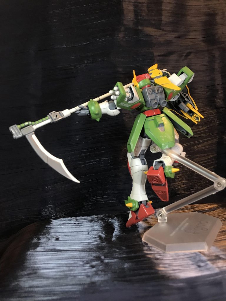 なんか大した設定思い付きませんでした!鎌はコレクションモデルのフォビドゥンのやつを30MMのパーツなんかと組み合わせてます。これもいつか使おうと取ってあったパーツです。