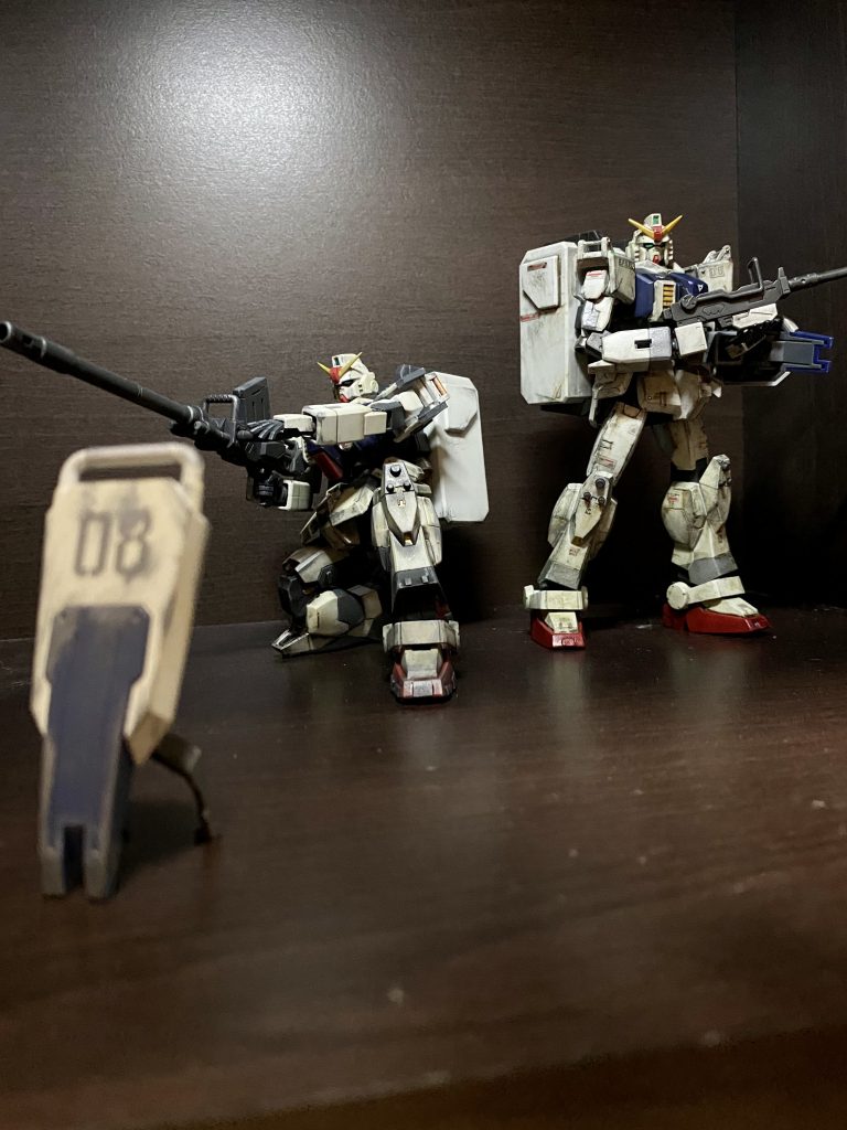 輝き撃ちもカッコいい。このポージングは一度はやりたくなるやつ！