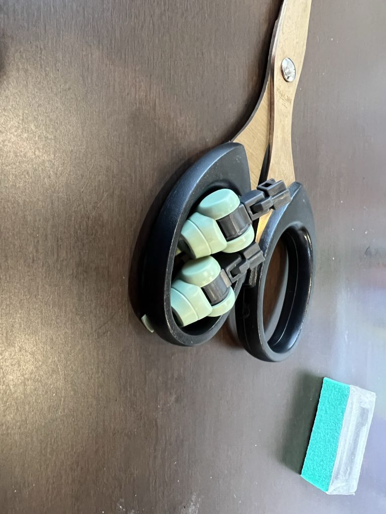 合わせ目消し上手にできて嬉しい、ハピハピ