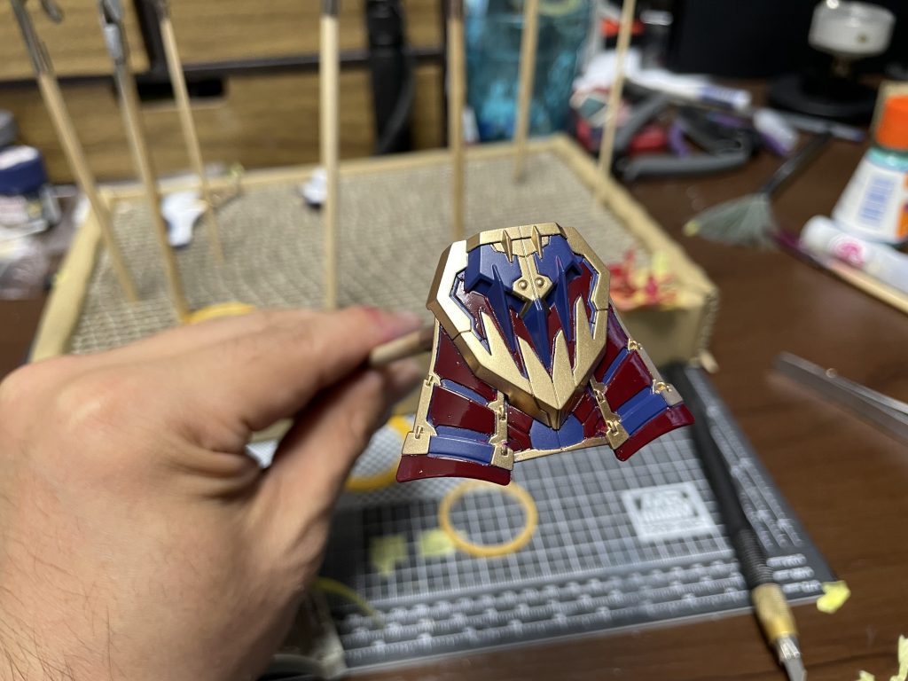 見えないとこの塗り分け。配色わからず困ってたらうぇずさんが教えてくれました！！あざっすm(_ _)m