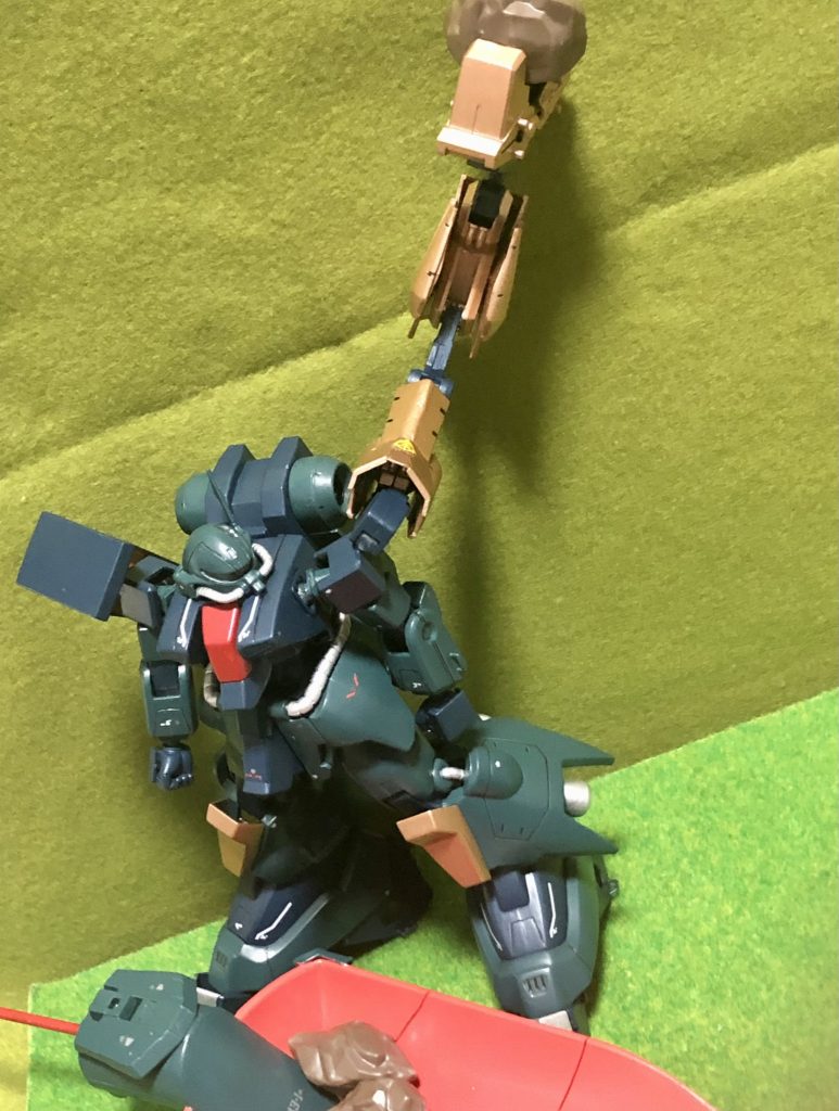 掘削した鉱物を運んでいるところ