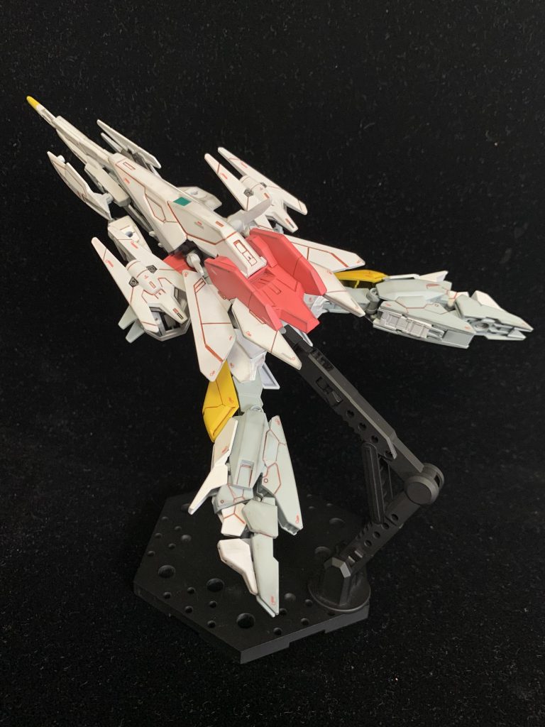 今回使ったカラーは白:クレオス ラスキウス 白雪色赤:クレオス ラスキウス 緋色グレー:クレオス エアクラフトグレー黄色:クレオス RX-78イエローです。