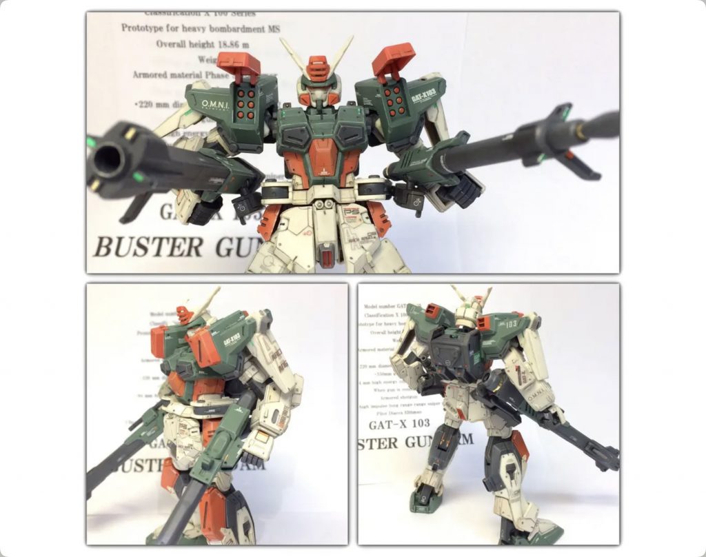 RG風 1/144 HGバスターガンダム–4枚目/制作者:茶家持