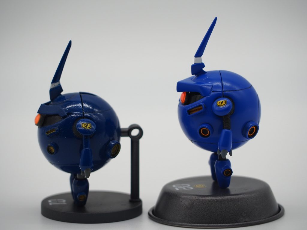 製品の指は2本ですが、アニメ基準だと3本指なので分割して整形してみました!横の分割の合わせ目も消したかったのですが、なにかあってメンテナンスする場合に開けないといけないので仕方なくこのままに…ここだけがもう少し考えたかったところ😅