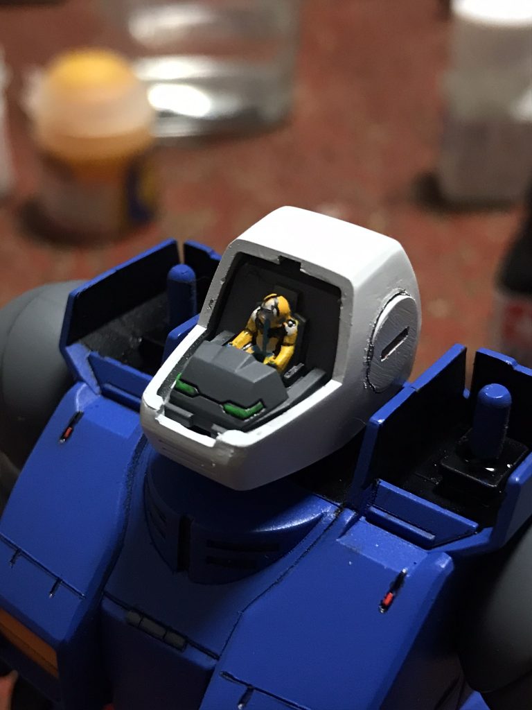 コクピットのハヤトも筆でチョチョイと…年齢的にそろそろ目がキツイですw💧けど楽しかったです。