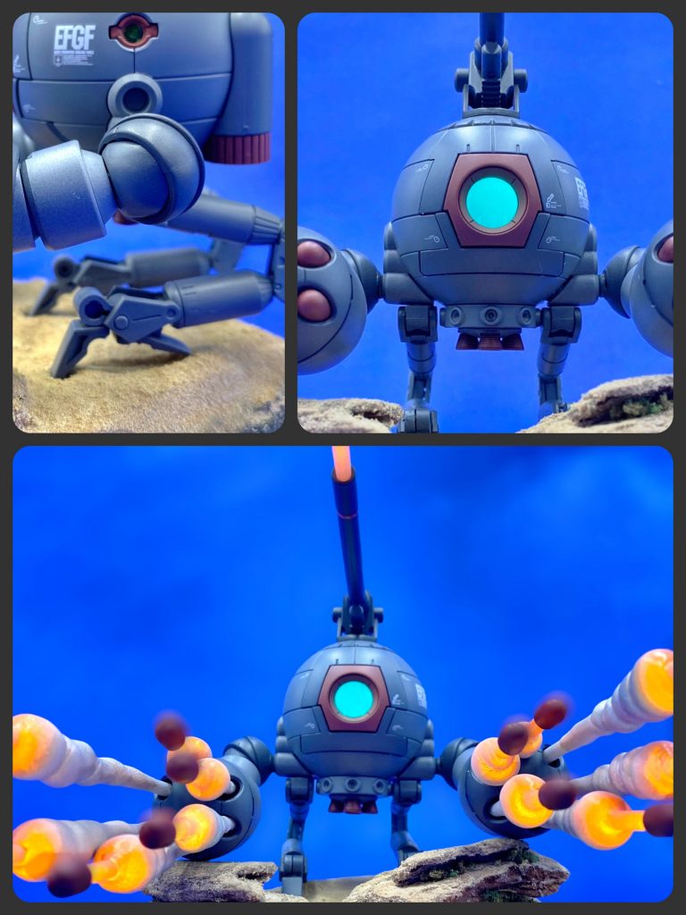 文字通り大地を掴み姿勢を固定してからの一斉発射。(ケーニッヒモンスターをイメージしたのですが、迫力不足の感が…