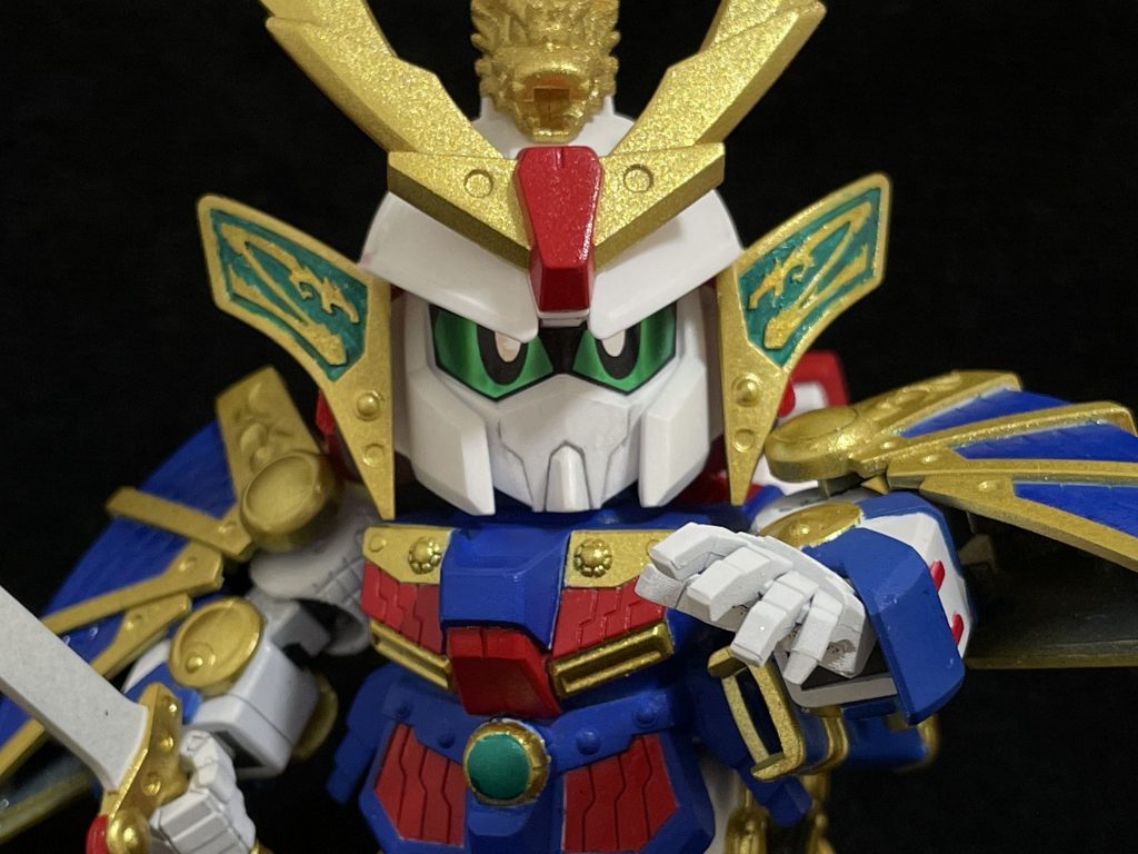 頭部アップ。カッコいいなぁ。今回も楽しく制作できたと思います。もっとマスキング塗装をうまくならなきゃいけないですね。またこういうイベントがあれば積極的に参加していこうと思います。最後までご覧いただきありがとうございました。