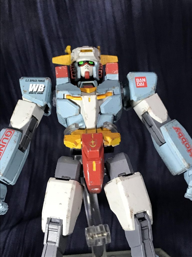 ガッキーン！ブライト・ノア艦長の掛け声により、モクバベースから格パーツが分離、再合体。モクバガンダムが完成するのだっ！