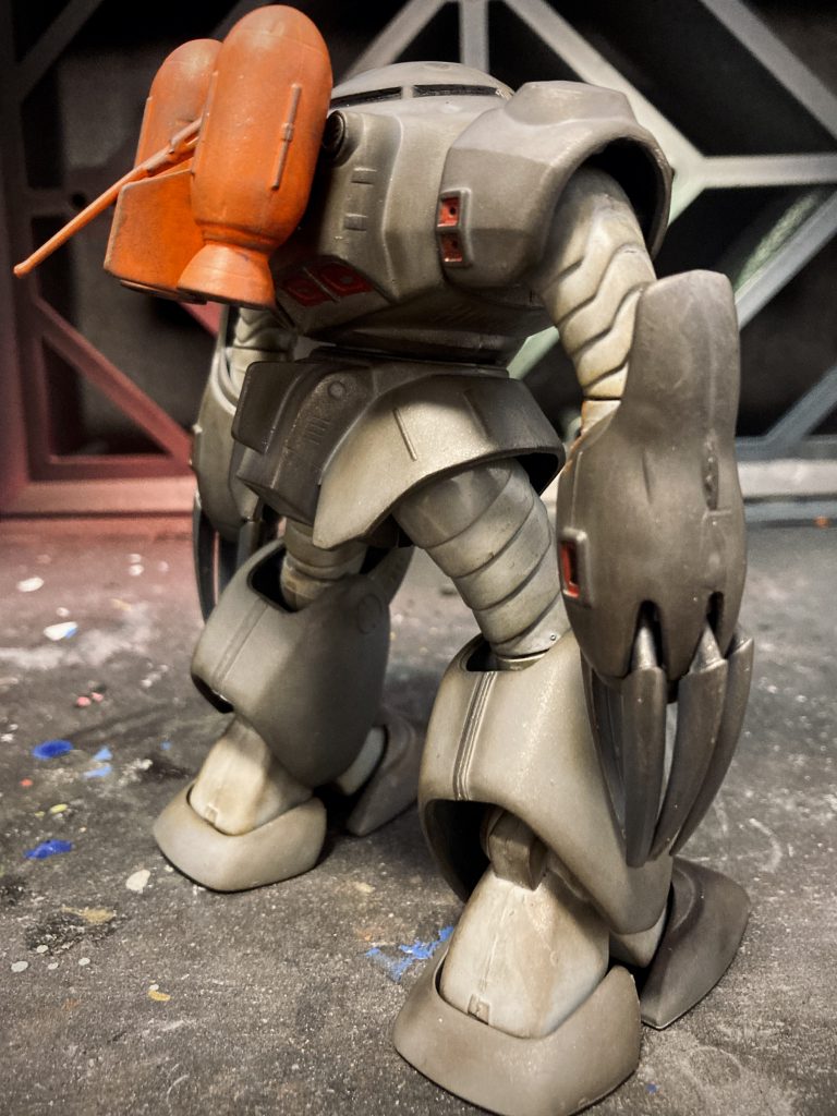 後ろ！オレンジってどう汚せばいいのか。。