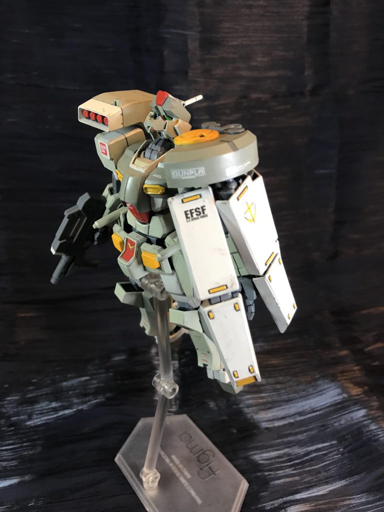 しかし、ジオン軍MS、MS-09ドムの登場により時代は脚力機動からホバー機動へと移り変わり、連邦軍の注目もそちらへ移る事となり、実験機のみで脚力機動開発は終わりとなった。