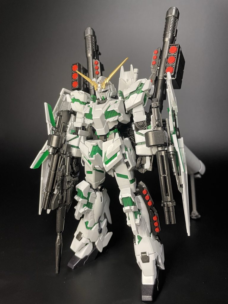 サイコフレーム発光⁉️フルアーマーユニコーン完成！–4枚目/制作者：@cayman578k