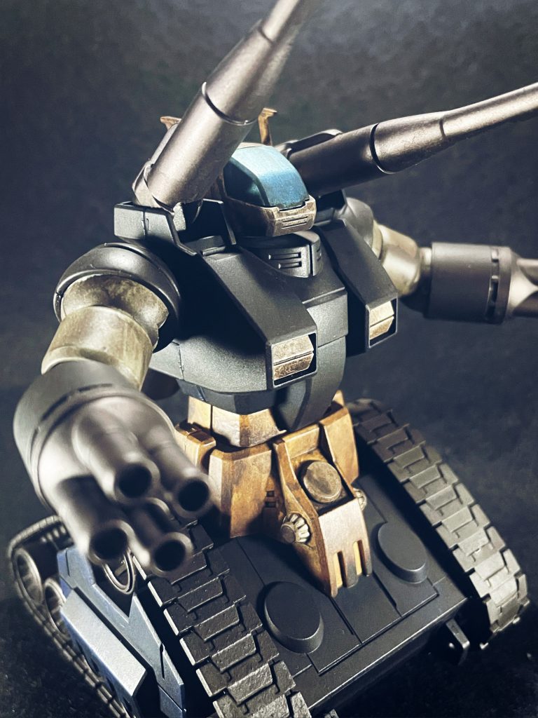 初めての全塗装 HGUCガンタンク–2枚目/制作者：ワサワサ・ニョッス