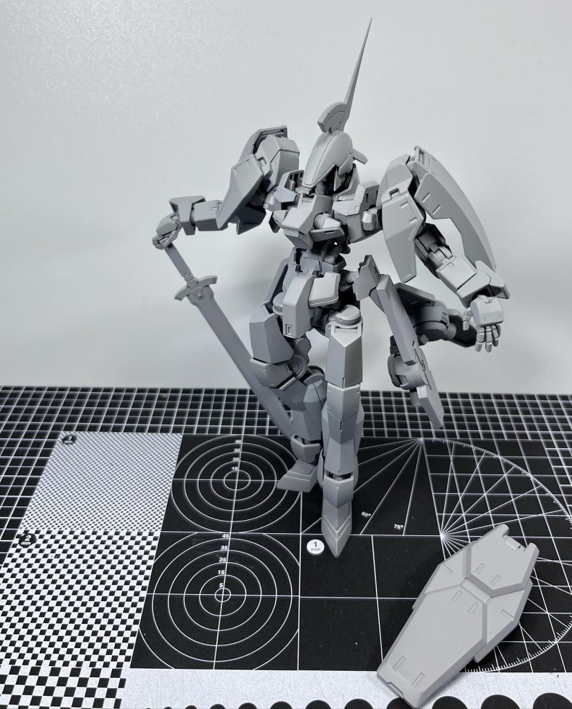 シールドも用意していましたが、ない方がかっこよかったのでボツりました。