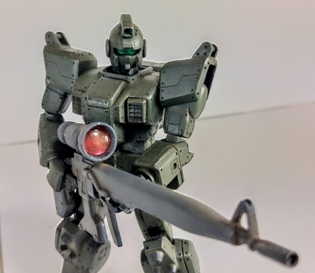 信じられないとは思いますがFGガンダムと旧HGのミキシングで陸戦ジムスナイパーを作りました。