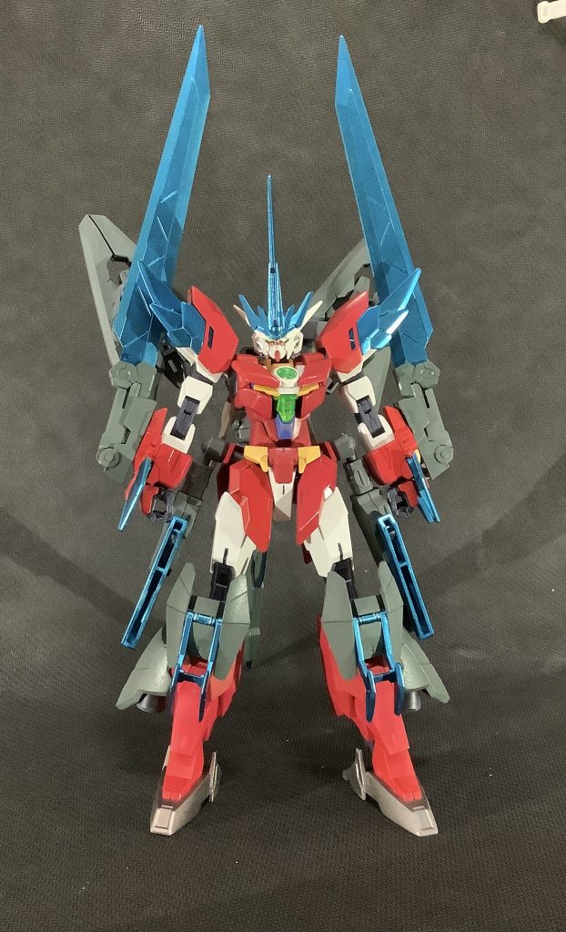 ステラの三つ目のアーマーレアメタルで出来た刃を全身に装備。フェイズシフト装甲の要領でレアメタルに電流を流し、強固かつ鋭い切れ味を誇る。反面、刃は重量があり、本機は突進力はあるが機敏な動きは少々苦手。MA、戦艦などのボスキャラ戦を想定したビルド。って脳内設定。