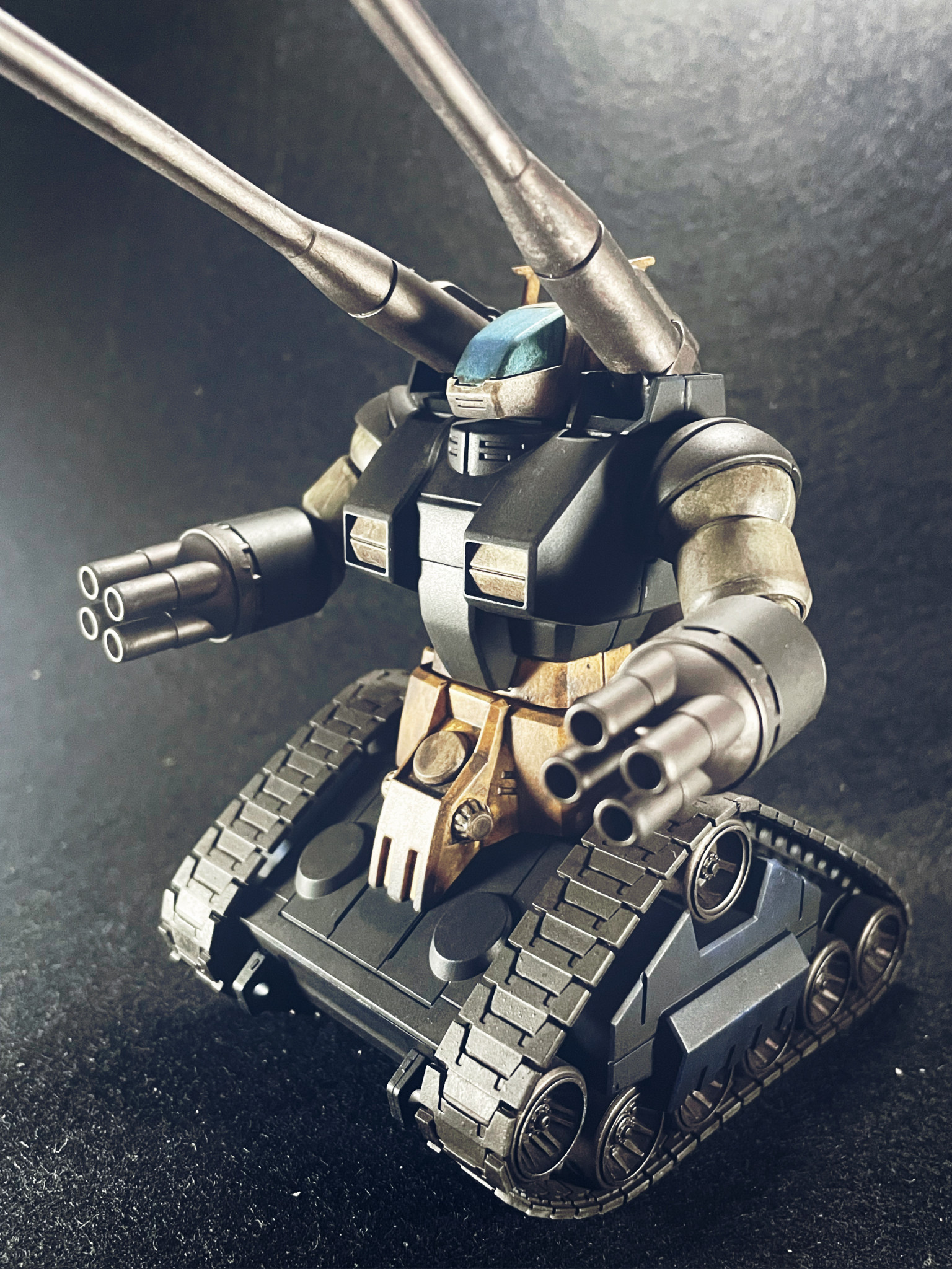 ガンプラHGガンタンク塗装改造完成品 - プラモデル